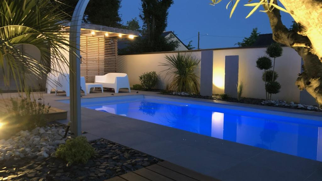 Paysagiste jardin avec piscine